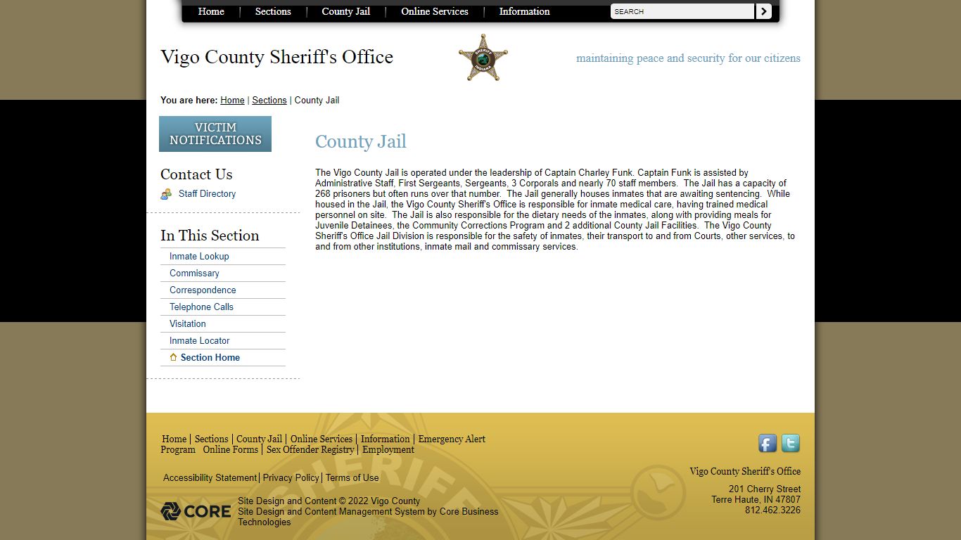 Vigo County Sheriff's Office / County Jail